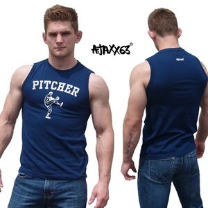 Ajaxx63 Pitcher Sleeveless T Shirt XL Gently worn 100% cotton